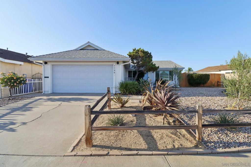 Fully remodeled Mira Mesa home—upgrades less than 2 years old. This 4-bedroom, 2-bath, 1,719 sq ft single-story has been completely updated with newer HVAC & AC system, 200-amp electrical panel, and dual-pane windows & sliders. Stylish finishes include gorgeous gourmet kitchen with marble waterfall counters & matching built-in sideboard with abundant storage, luxury vinyl plank flooring throughout, and designer details. The open floorplan is emphasized by the abundant natural light, skylights, and recessed lighting. Modern conveniences include a full laundry room, a smart thermostat, and easy-care native landscaping with a producing lemon tree. Located on a quiet street within walking distance to Challenger Middle School, this home is close to parks, shopping, dining, and freeway access. Move-in ready and designed for modern living!