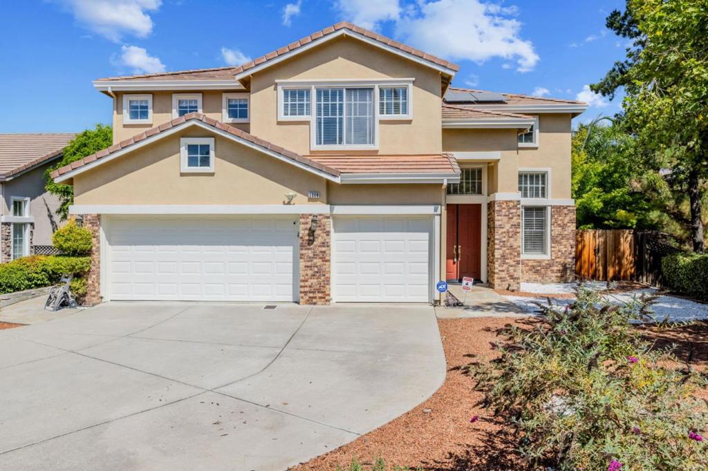 Location, location, location! In the heart of Evergreen, this move-in-ready gem blends modern upgrades with airy volume and everyday comfort. Sun-filled living spaces feature vaulted ceilings, an elegant staircase, and fresh interior paint. A well-appointed kitchen with stainless-steel appliances opens to casual dining and the backyard. Newer hardwood and engineered flooring flows throughout. Key improvements include paid-off solar, EV charger, new water heater, and 3 car garage. Set on a rare 17k+ sq ft cul-de-sac lot, the low-water landscape and spacious, low-maintenance backyard extend your living and entertaining options year-round. Updated bathrooms, plentiful storage, and flexible rooms make daily life easy. Enjoy quick access to Hwy 101, nearby parks and trails, shopping, and dining; close to Silver Creek High and other highly regarded schools (buyer to verify attendance). A thoughtful Evergreen opportunityready for its next chapter.