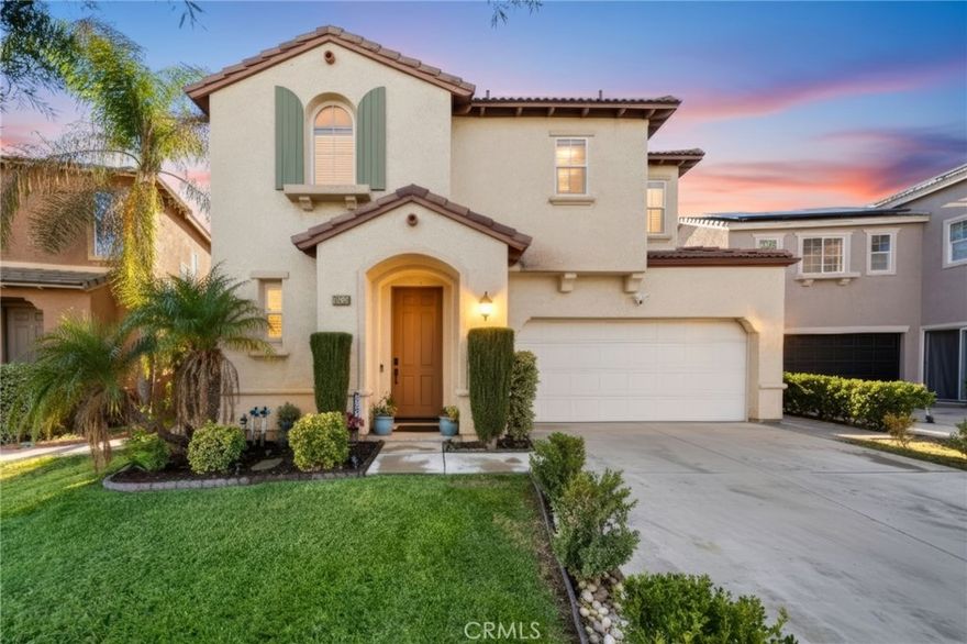 Nestled on a peaceful cul-de-sac in the heart of Perris, this stunning home offers 4 bedrooms, 2.5 bathrooms, and 2,181 sq. ft. of comfortable living space on a 6,098 sq. ft. lot. Inside, you’ll find tasteful upgrades throughout including newer flooring, stylish kitchen backsplash and countertops, updated AC, water heater, water softener, and dishwasher. Every detail has been thoughtfully designed to blend modern convenience with timeless charm. Step outside to a private backyard oasis, perfect for entertaining, complete with a covered patio, mounted TV, and a variety of fruit trees. This home truly has it all comfort, style, and a welcoming atmosphere in a quiet neighborhood setting. Conveniently located within minutes from the 215 Freeway off the Ramona Express Way exit, Grocery stores, gas stations, pharmacies, banks, restaurants, schools, and Lake Perris. Call today for a private showing