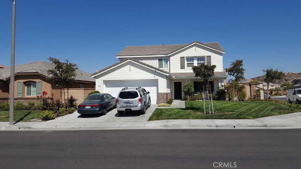 Gorgeous Two Story home in the desirable Audie Murphy Ranch neighborhood in Menifee. This beautiful cul de sac home offers almost 2500 square feet, featuring 4 bedrooms, 3 full baths, a loft and an office. This home features a bedroom and full bath on the main floor. The gourmet kitchen boasts granite counters, stainless steel appliances, and a large island. The kitchen opens up to the dining and great room, with this open concept you will enjoy many meals and gatherings. The family room not only has a fireplace, it is open and bright with a wall full of windows looking out into your private backyard. The downstairs has new luxury vinyl flooring. Upstairs you will find an open loft, laundry room, and 3 bedrooms including the spacious primary bedroom with a large walk in closet, separate shower and garden tub with dual vanities.
All of this within steps of the sports park. The community features, walking trails, tennis courts, baseball fields, soccer fields, basketball courts, swimming pool, wading pool, BBQs and a skate park. Call for your viewing appointment today! Please call/text Aimee at 702-355-0506 to schedule a viewing.