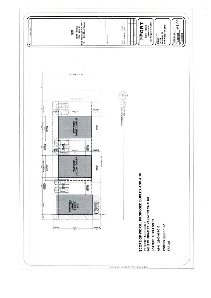 RTI, With Final plans, pay for permits and start construction.

Ready to start construction6 units 

Existing 2 Br and 1 bath with approved plans for 6 units 4 Three Bedrooms 2 Bath and 2 Two bedrooms 2 Bath.

Located in dense rental area.

Rents per Section 8: 3BR 2 Ba $3915

Rents per Section 8: 2 BR 2 BA $3052

Separate water meter for each unit that will save considerable amount of expense.

All information based on approved plan. 

Buyer and buyer agent to verify all information.

Seller will provide Construction cost information provided by licensed contractor at buyer request. buyer to verify all information.

sellers not responsible on accuracy of information