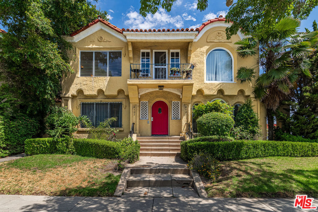 Charming 1920s Spanish 4-Plex in Prime Central Location. Looking for a sunny and stylish home in a tree-lined neighborhood? This character-filled 2nd-floor unit in a classic 1920s Spanish 4-plex offers charm, space, and convenience. Step into the bright and spacious living room, which flows seamlessly into the generous dining room both featuring beautifully refinished hardwood floors. The large, updated kitchen is a cook's delight, equipped with quality appliances and plenty of room to create. Enjoy casual meals in the cozy breakfast area, and take advantage of the in-unit laundry space for added ease. The original tiled bathroom is full of vintage charm and includes a separate tub and shower, along with built-in storage. Two well-sized bedrooms provide comfort and flexibility, with one offering a large walk-in closet. Additional storage is found throughout the unit, and hardwood floors continue in most rooms. Central air conditioning and heat plus a 1 car garage can be included for an addtional $200.00 per month. A unique opportunity to live in a classic building with updated comforts all in a central and sought-after neighborhood.