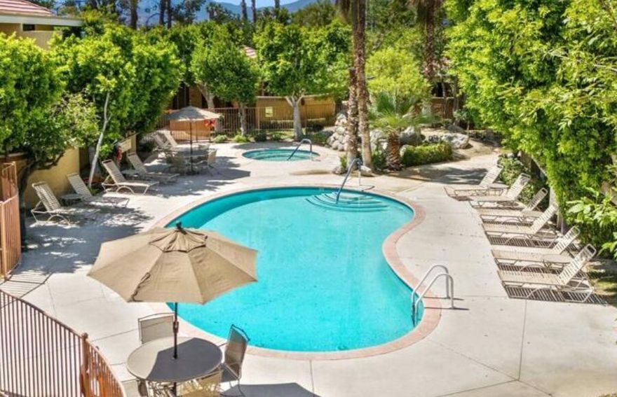 Available for lease, 12 Months at $2,150 or 6 months at $4,300. Tenant pays utilities for both length of rentals.This private, single-level condo offers nearly 1,100 sq. ft. of stylish desert living in Racquet Club Colony, a quiet gated community with only 20 condos. There are no neighbors above or on either side, so you can enjoy peace, privacy, in a true retreat-like setting.The open concept living and dining area has vaulted ceilings, walls of glass, and dramatic mountain views of Mt. San Jacinto. The full kitchen comes with stainless steel appliances and a large, pass-through window, perfect for indoor-outdoor entertaining.The spacious primary ensuite bedroom features a king-sized bed, spa-inspired bathroom, and direct access to a private patio. There is a bonus room ideal for a second bedroom, den or office. It has a convertible Italian sofa, which converts to a twin bed. It comes complete with its own ensuite bathroom. Additional features include a laundry room with a washer and dryer, lush landscaping, and direct access to the sparkling resort-style pool and spa, just steps from your front door.This condo can provide the perfect combination of comfort, convenience, and privacy in a boutique community setting. Contact me today for details and showings.
