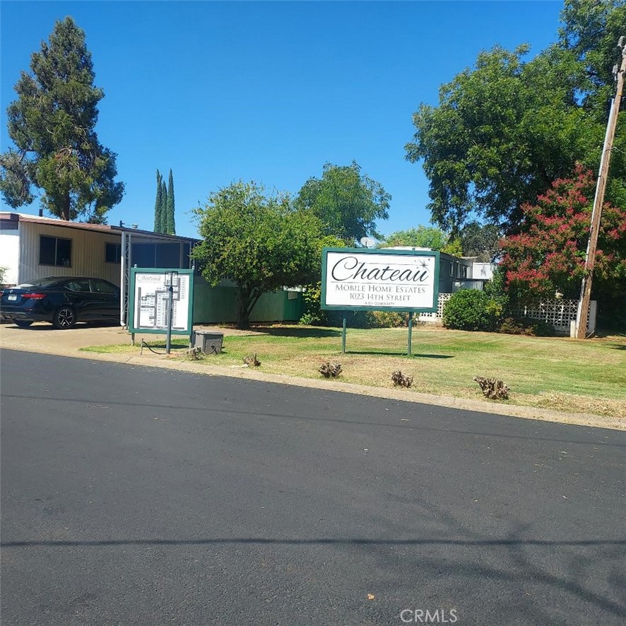 Well established mobile home park with full time management. Beautifully maintained and friendly senior community with clubhouse activities like Bingo, Potlocks and Food distribution. Community laundry room is available. This home has a large, enclosed sun porch that opens to off street parking. This floorplan features a very large rear bedroom plus a second bedroom and full bath. It is priced to sell quicklly as long time owner is relocating. It is located by the park entrance, across from the manager's office and guest parking. Easy access to Highway 70 and all shopping amenities. Monthly space rent includes, water, garbage and sewer.