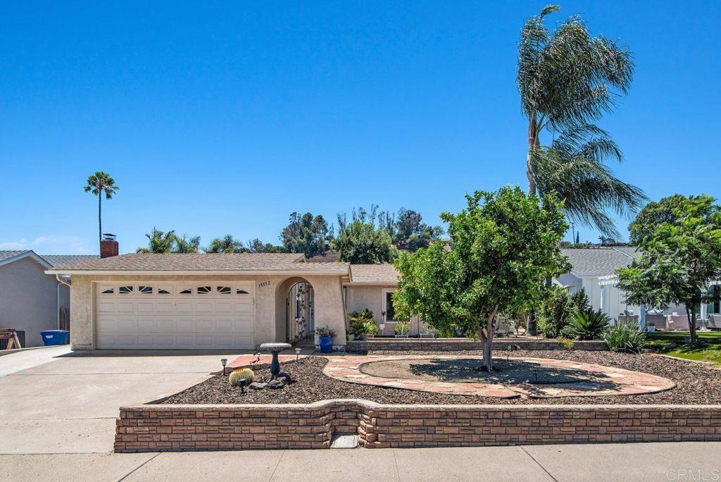 Nestled in your very own cul-de-sac in the heart of Poway, this spacious single level 3-bedroom, 2-bath home offers the perfect blend of comfort, style, and functionality. Enter the front door to discover an open floor plan with a spacious, light-filled living area that seamlessly connects to a tastefully remodeled kitchen—complete with solid surface countertops, ample cabinetry, and newer appliances, ideal for both everyday living and entertaining. Dual paned windows, recessed lighting and a/c add to the comfort. The primary bedroom offers an additional sitting room perfect for a nursery or office and could be converted to a 4th bedroom in the future. There are so many possibilities. The attached 2 car garage with laundry is the perfect space for your evening and weekend projects. Enjoy warm summer days by the sparkling pool or host gatherings under the Alumawood covered patio, offering plenty of room for outdoor dining and relaxation. The generous lot provides a private and serene setting, perfect for enjoying Poway’s desirable weather year-round. Located within the award-winning Poway Unified School District and just minutes from parks, trails, shopping, and dining, this home delivers on both location and lifestyle. Whether you're hosting weekend BBQs or enjoying a quiet evening under the stars, this property is the perfect place to call home.