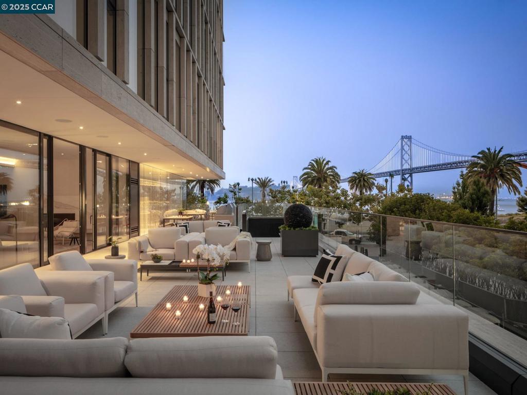 Effortless Luxury with Breathtaking Bay Views. Experience the pinnacle of luxury and convenience in one of the Bay Area’s most coveted residences. This stunning 2-bedroom, 2-bathroom home spans 1,370 sq. ft., featuring an open floor plan, floor-to-ceiling windows, and an expansive 392 sq. ft. private terrace with breathtaking San Francisco Bay views. Start your mornings with a sunrise over the water and unwind in the evenings in an elegant space designed for seamless entertaining. World-Class Service & Amenities: Enjoy 24/7 concierge & front desk service, valet parking with EV charging & car detailing coordination, and exclusive resident perks like complimentary yoga, massages, and curated events. Resort-style amenities include a fitness center, private lounges, and outdoor entertainment spaces, ensuring an effortless lifestyle. Prime Bay Area Location Perfectly positioned for city living and weekend getaways, with quick access to SFO & OAK airports, top dining, shopping, and escapes to Napa, Berkeley, Sausalito & Marin. This is more than just a home—it’s a lifestyle of luxury, convenience, and community. Schedule your private showing today!
