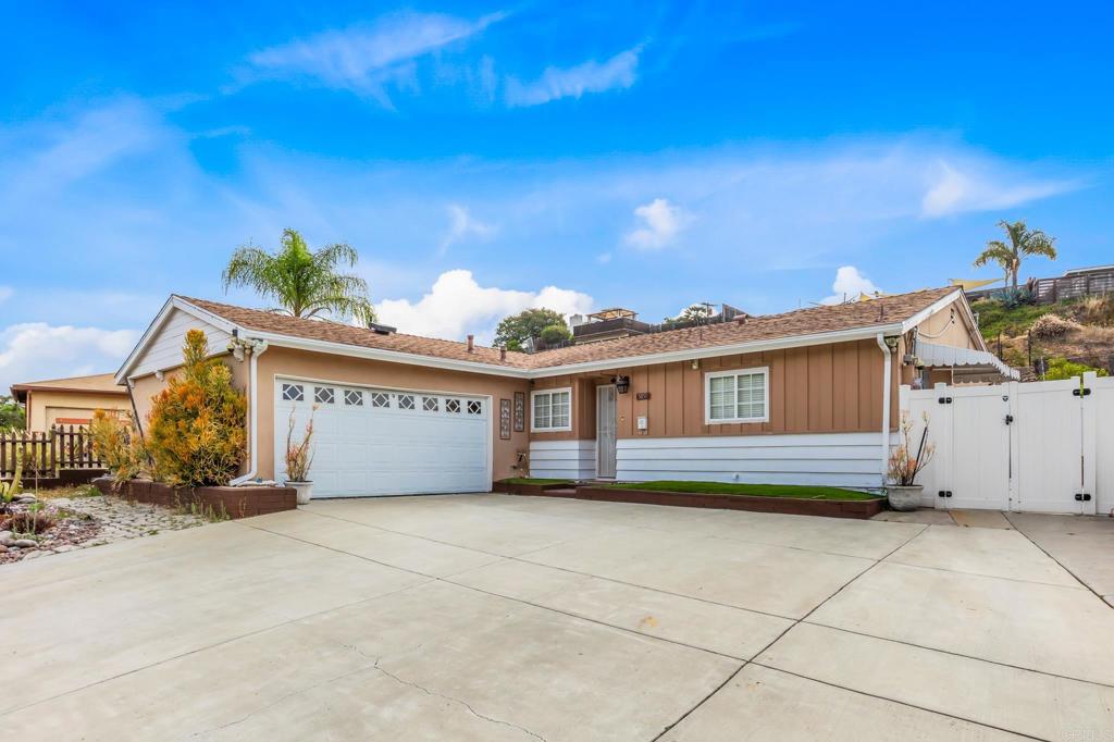 Move in ready in a great La Mesa location! 4 Bedrooms and 2 full Bathrooms Fully upgraded with pay off solar system, energy efficient dual pane windows, remodeled kitchen and bathrooms, Laminate flooring through out the house, New roof and new appliances. Huge patio with terraced back yard featuring panoramic views of neighborhood park and local mountains. Plenty of off street parking. This beautiful house is in a great location close to shopping, dining, park and transportation, few minutes away from Lake Murray.