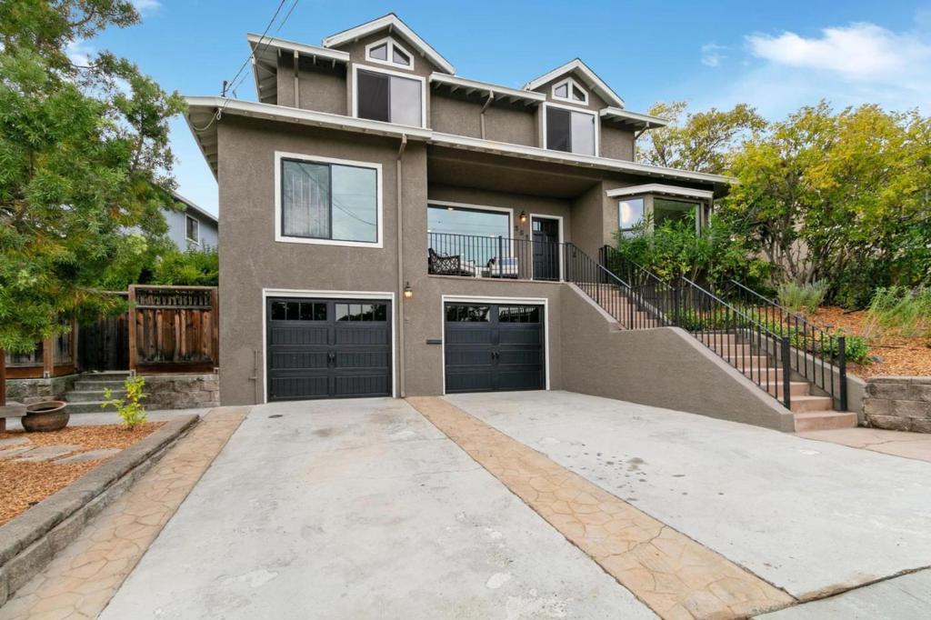 If you're looking for a spacious, 4BR/3BA home in a prime San Carlos location, then look no further! 352 Oakview Drive in the White Oaks neighborhood of San Carlos is the home for you! The layout of this home is absolutely perfect, large open kitchen, living room & dining room area that's ideal for entertaining, There are 3 bedrooms on the upper floor, including the spacious primary suite, and one full bedroom on the ground level that is ideal for guests plus a private home office. Rustic hardwood floors throughout and the inside of the home has been freshly painted. Indoor laundry room. The private backyard is perfect for indoor/outdoor California living, beautifully landscaped with turf, mature trees, redwood decks and even an large built-in outdoor kitchen. The 2-car garage area also has 2 (un-permitted) bonus rooms, perfect for a guest bedroom, wine room or workout room. Don't miss viewing this amazing home!