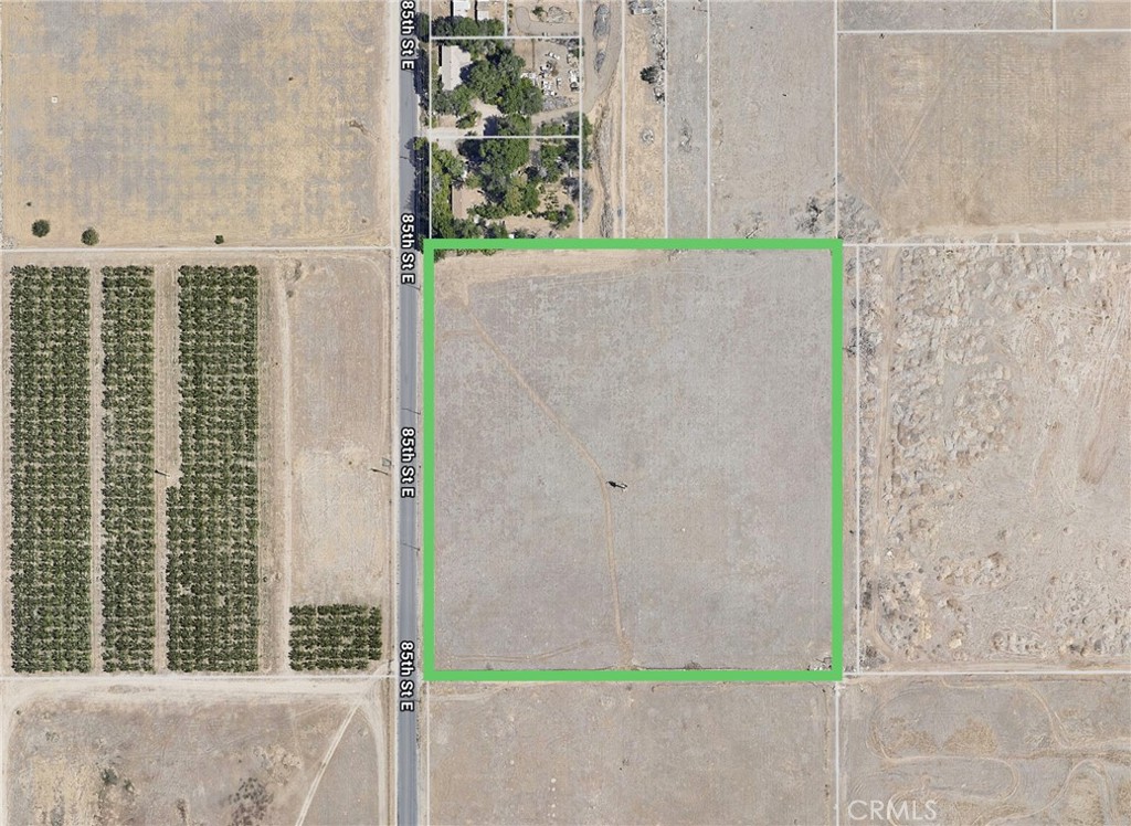 Located at the corner of 85th & T10, this 9.57-acre parcel offers a unique blend of cultivation history, development potential, and infill positioning. Zoned A-2-1 (Heavy Agricultural) with use code 010V, the land is well-suited for a wide range of agricultural and residential uses, including farming, ranching, or building a rural home with room to grow. This parcel has been previously cultivated and offers rich soil and excellent sun exposure. While not on Pearblossom Highway, it sits in a quiet area with easy access to local roads and nearby infrastructure. Buyer to verify all zoning, land use, and development possibilities.