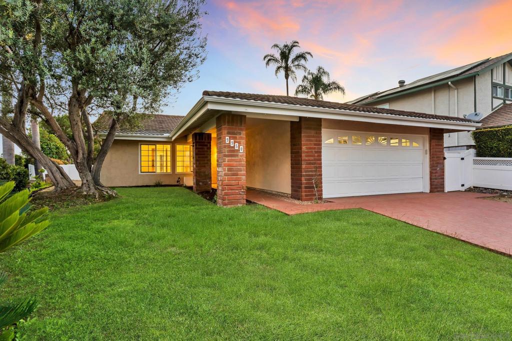 Value Range of $1,249,900-$1,299,900. Welcome to your beautifully upgraded 3-bedroom, 2-bathroom dream home, perfectly situated on a premium corner lot in a quiet cul-de-sac—right along the beloved Scripps Ranch 4th of July Parade route! Step inside to discover luxury flooring, stone countertops, and an open-concept layout that seamlessly blends comfort and style. The kitchen flows effortlessly into the living and dining areas—perfect for entertaining or relaxed everyday living. Retreat to the spacious primary suite, complete with a walk-in closet and wonderful dual sink bathroom. Throughout the home, you’ll enjoy dual-paned windows, and an abundance of natural light. Outside, the low-maintenance yard features a dedicated gas BBQ area, vinyl fencing, and ample space to enjoy warm San Diego evenings. Topped off with solar & tankless water heater, this home offers both luxury and energy efficiency. All this in a prime location near top-rated schools, shopping, parks, and quick freeway access—everything you need is right at your fingertips.