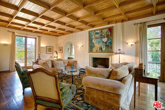 Graced with timeless Monterey-colonial-inspired architecture and sited on an impressive over-25,000-sqaure-foot, flat, double lot, this estate is located on one of the best streets in the Huntington Palisades. The property encompasses a seven-bedroom, seven-and-a-half-bathroom main house, a pool house/gym, an expansive park-like backyard featuring a large resort-style pool, separate spa and lovely landscaped grounds with numerous fruit trees. This home has been meticulously cared-for and upgraded over the years while maintaining its charm and many original details.