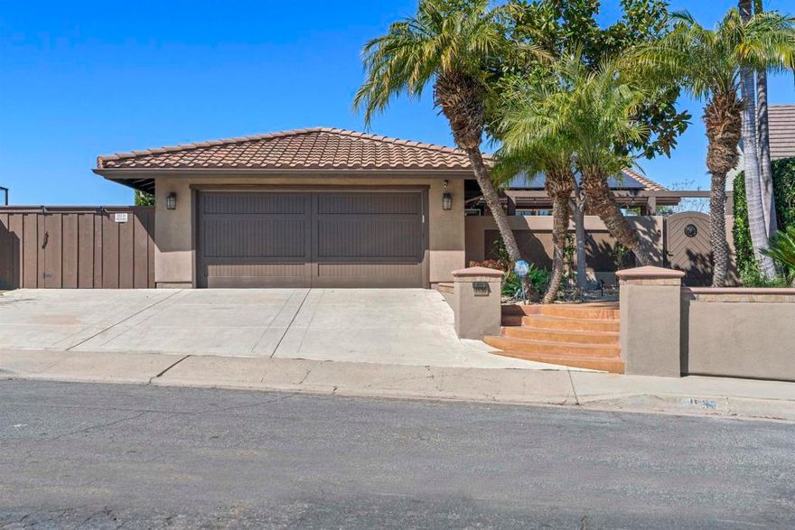 This amazing single level home epitomizes indoor / outdoor living & is located close to Rolling Hills Elementary & the RH Park. Pride of ownership, upgrades & high end finishes abound! Enjoy absolutely breathtaking panoramic West facing views! Among the many features are the gorgeous salt water pool & spa, a beautifully appointed kitchen, OWNED SOLAR, 3 remodeled bathrooms, LVP flooring, dual pane windows, vaulted ceilings, dual master suites, AC & a whole house H20 filtration system. Please read supplement!  This amazing home is located in prestigious North PQ and has almost too many upgrades to list.  The kitchen features white shaker cabinets, with a gorgeous glass tile back splash, quartz counter tops and high end stainless steel appliances including an extra large wine fridge.  There's a stone gas & wood burning fireplace for cooler nights. Enjoy the private front enclosed patio area and the amazing resort style backyard which features a salt water pool and hot tub which were built in 2017 with glass tile, Pebble Tec finish, and a new retractable safety cover.  The garage has a solid wood roll-up door and the floor has an epoxy finish.  There's even a sloped dog potty area with drain for easy cleaning. Welcome home!!