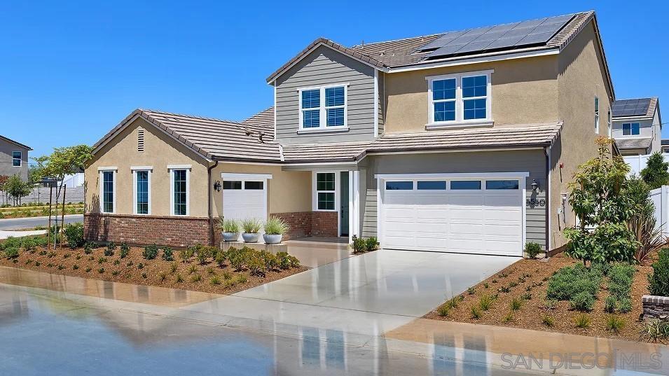This new two-story home boasts a spacious and modern design with a secluded office and as well as the luxurious owner’s suite nestled into a private rear corner of the first floor. An open-concept layout combines the kitchen, living and dining areas to maximize interior space. On the second floor, three secondary bedrooms surround a versatile bonus room. With designer white quartz countertops and upgraded designer kitchen backsplash in kitchen, Samsung stainless steel appliances including the refrigerator and washer and dryer come with your home. The cabinets throughout home are painted battleship grey and have soft close. Gorgeous upgraded flooring throughout the home including luxury vinyl planking, tile, and Berber carpet. This home has a huge pool size lot+ backyard and is facing north for ideal light exposure. There is also a spacious 3 car garage and driveway. The community has wide streets and sidewalks and ample street parking. Walk to: parks, pools, recreation center with gym, lounge, and conference room, extensive trail system, lawns, viewpoint park, hilltop Mahogany is a collection of new and spacious two-story homes now selling at the North River Farms masterplan in Oceanside, CA. Select plans will feature Lennar’s signature Next Gen® suite, complete with a separate entrance, living space, bedroom, bathroom, kitchenette and laundry room. An extensive trail system weaves throughout the community, and residents will enjoy access to onsite amenities, including picnic areas, swimming pools, a fitness center, pickleball courts and much more.