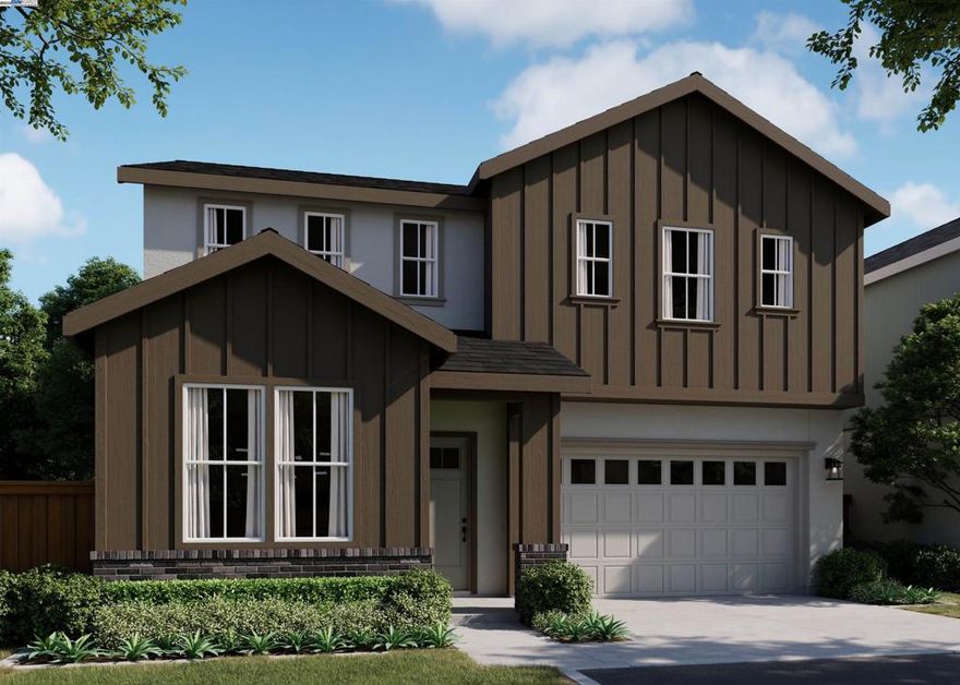 Stunning New Construction in the Coveted Francis Ranch Master-Planned Community! Welcome to this beautifully designed, brand-new home, ideally located near premier shopping, dining, and major freeways for ultimate convenience.   This elegant Residence 3 floor plan offers the perfect blend of modern style and practical living, featuring an open-concept layout and a spacious loft—ideal for work, play, or relaxation. This home includes all upgrades – featuring premium luxury vinyl plank flooring, contemporary countertops, cabinetry, recessed can lights, pre-wire ceiling fan/pendant lights, and more. Please check with the Community Sales Manager for details. This energy-efficient home also offers a solar system, available for purchase or lease, helping you save on utilities while promoting sustainable living.   Don’t miss your chance to own a new construction home in one of the most desirable communities in the area!  Representative photos added.