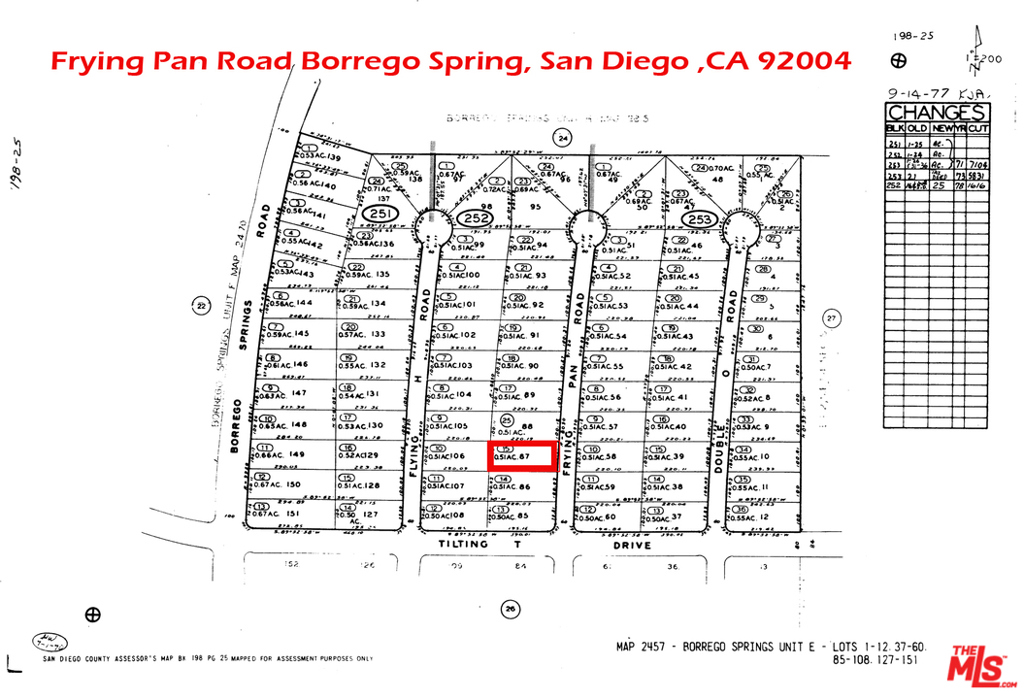 OWNER WILLING WORK OUT ON PRICING AND FINANCING, This property located in city of Borrego Spring with Golf courses south of Palm Spring and west of Salton Sea north of San Diego County with a lots of Citrus trees for more info contact Chamber of Commerce and city info. chamber 786 palm Canyon Dr. Borrego Spring CA 92004 phone 858-694-2962 planning