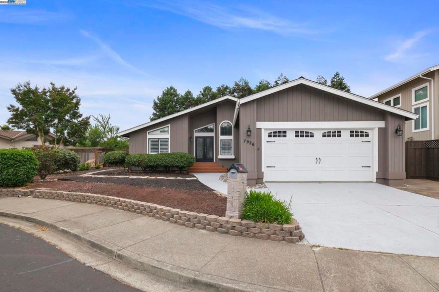 LOCATION, LOCATION, LOCATION. Welcome to this well maintained single story home located in a cul-de-sac in West Dublin! This prime location is a short distance to Shannon Community Center, schools, 580/680 freeways, BART, Kaiser Permanente, Valley Care and other medical facilities. Enjoy dining and shopping nearby! This bright home has vaulted ceilings, open floor plan with engineered hardwood floors, new dishwasher, new bedroom closet mirrors , home  interior just freshly painted a few weeks ago and enjoy a gas fireplace with your friends! Shannon Community Park is about a two minute walk, a great park to play with  kids and pets ! A new roof and gutters were  installed last year (September, 2024). Enjoy a peek a boo mountain view from  two  decks  (attached /covered and open) This home also features 2 custom storage sheds.  In the garage is a home office to have  some privacy to do your personal paper works, “take home”  office work or great for “stay home” workers full time or part time. Also in the garage is ample cabinetry as your extended closets  leaving enough space for a one (1) car garage.  NO HOA, NO MELLO ROOS , This home is move-in ready for you!  SOLD AS IS. (dining area and 2 decks are virtually staged)