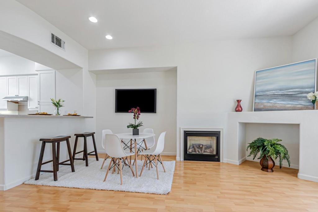 843 Spirit Walk Sold for $ 1.253 M! GREAT BUY! LOW HOA fees wth full of amenties. Experience the advantages of a private pool, complemented by the convenience of three parks within walking distance. Top-rated schools: Mabel Mattos Elementary (10/10), Rancho Milpitas Junior High (9/10), and Milpitas High School (9/10), This traditional townhouse features a side-by-side two-car garage and offers an elegant layout that includes two private master suites on the top level. Additionally, there is a well-appointed bedroom on the first floor with access to a spacious patio.The kitchen has been fully upgraded and includes a new sink, a new faucet, new gas stove, new kitchen hood, custom cabinets, and updated appliances. The home is further enhanced by high ceilings, recessed lighting, a fireplace, dual-pane windows, A/C & heating system. Large private backyard, ideal for barbecuing or gardening activities. Residents have access to a large pool, and numerous parks suitable for all age groups.The location is highly desirable, situated just minutes from the Great Mall, BART station, and the esteemed Mabel Mattos. The area offers easy access to major freeways, VTA light rail, and bus stations, as well as a variety of shopping, dining, and recreational opportunities. No rental restriction.