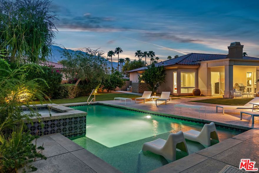 ** Available now! Feb + March 2026 booked. Tucked away on a quiet cul-de-sac near the iconic Parker Hotel, this beautifully furnished home invites you to relax, recharge, and enjoy the best of desert living. From the moment you arrive, you'll be greeted by sweeping mountain views and a sense of peace that makes this residence truly special. Inside, designer furnishings throughout the home create a warm, modern aesthetic, while a dedicated laundry room ensures effortless convenience. Soaring ceilings in the living area create a dramatic feel yet the fireplace keeps it nice and cozy. The spacious primary suite is a haven of comfort with an oversized walk-in wardrobe and a spa-inspired bath featuring a luxurious soaking tub. Plenty of natural light comes through the floor to ceiling windows also offering exceptional mountain views. The open layout works perfectly for entertaining with the dining room double doors opening out to the patio lounge area. Step outdoors and discover your private oasis  a sparkling pool and spa framed by mountain views, plus a covered patio with both dining and lounge areas, perfect for evenings under the desert sky. Plenty of grass for the kids (or adults) to run and play on, on the lot spanning more than 15,000 sf. This home blends style, comfort, and resort-style amenities in one of Palm Springs' most desirable locations. Whether entertaining or unwinding, this is the perfect place to call home while you are in the desert.  Minimum 2 months lease term.