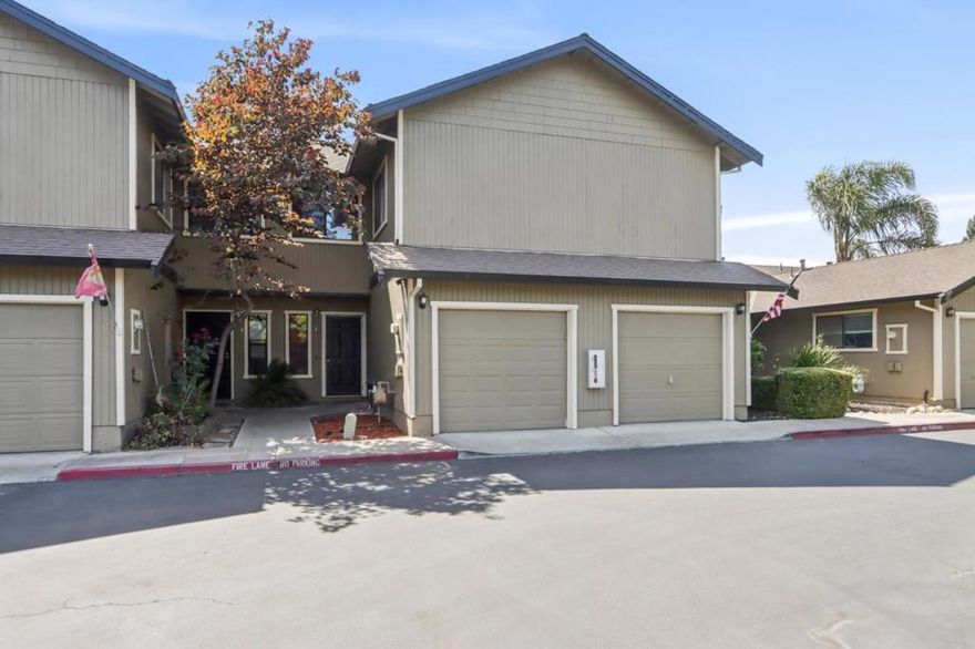 Opportunity awaits with this 3-bedroom, 2.5 bath townhome located in a desirable gated community. Enjoy the added peace, privacy, and sense of exclusivity that comes with gated living offering limited access to residents and their guests only. The open-concept living and dining area is filled with natural light and features a sliding door that opens to a private backyard retreat ideal for relaxing or entertaining. The kitchen is also bright and welcoming, ready for your personal updates. All three spacious bedrooms are located upstairs, providing a functional layout. With easy access to Highways 25 and 156, commuting to work, school, or shopping is simple and convenient. Just minutes from downtown Hollister, schools, and everyday amenities, this home offers great potential for the right buyer to create something special.