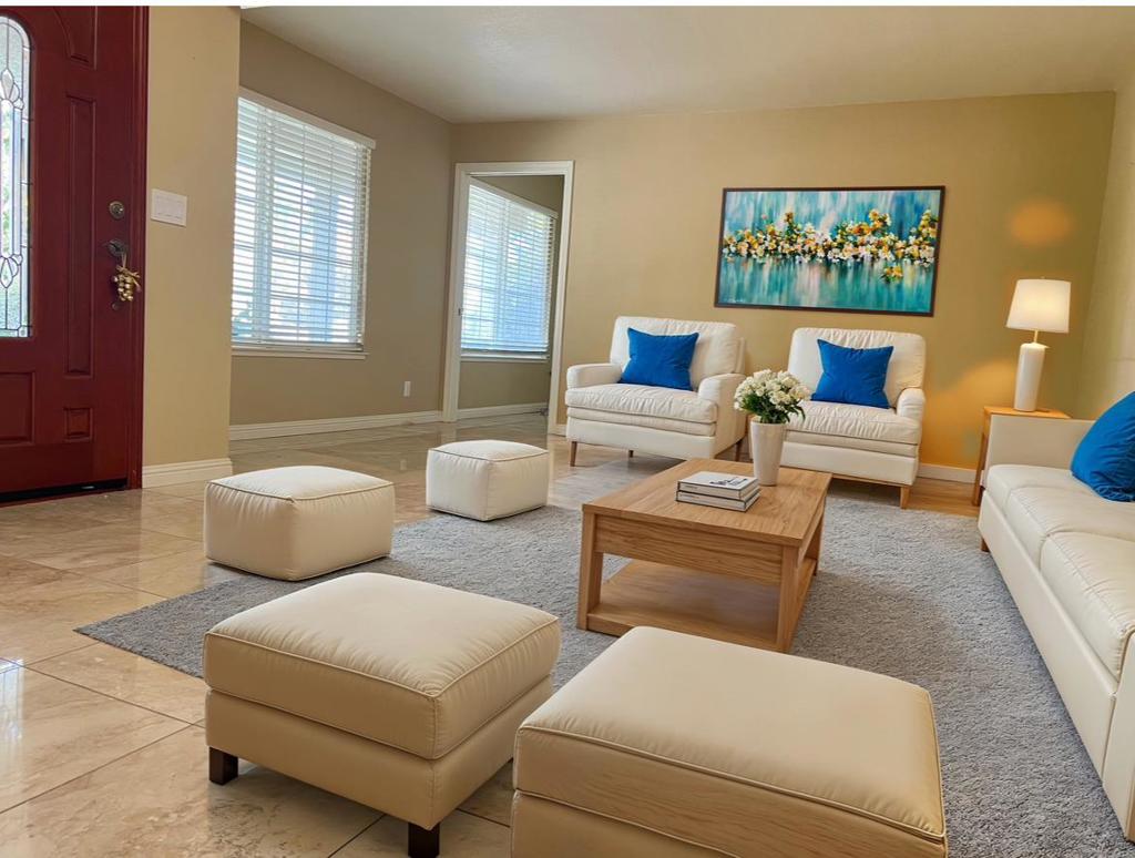 Nestled in a sought-after Cupertino neighborhood, this thoughtfully designed one-story home features 4 bedrooms, a bonus office, and an inviting flagstone entry. The sun-filled living room flows into a formal dining space, while the chefs kitchenwith a cozy breakfast nookoverlooks a lush, private backyard ideal for entertaining. The primary suite boasts a walk-in closet and modern en-suite bath. With top Cupertino schools within walking distance, and scenic parks, a golf course, and Apples campus all nearby, this home offers the perfect blend of suburban comfort and Silicon Valley convenience.