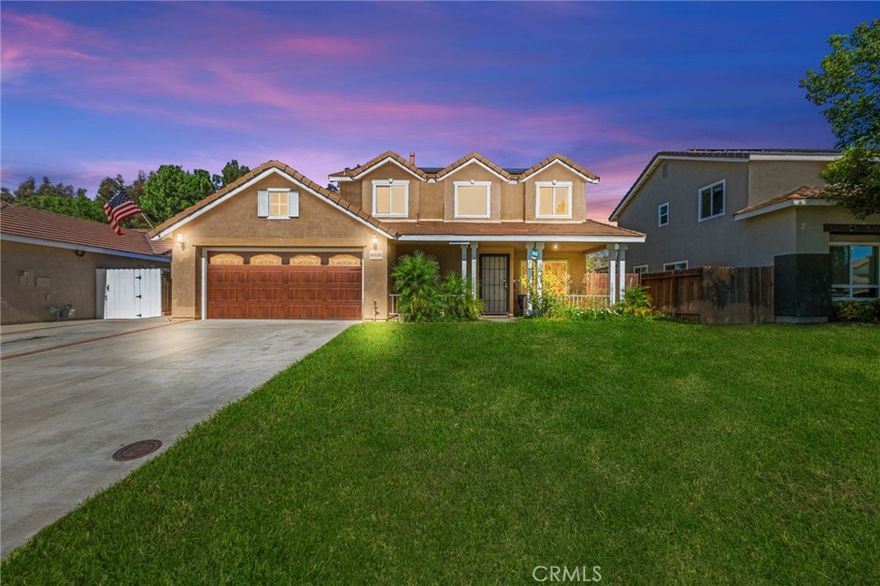 Beautifully upgraded 3-bedroom, 2.5-bathroom home located in the desirable California Oaks community of Murrieta. This two-story residence features approximately 1,509 sq ft of living space on a spacious 6,970 sq ft lot. Interior upgrades include new vinyl plank flooring throughout, updated lighting and plumbing fixtures, and freshly painted interiors.



The remodeled kitchen is equipped with stainless steel appliances, a 6-burner gas range, reverse osmosis water filtration system, and a newer refrigerator that conveys. Upstairs you'll find all three bedrooms, including the primary suite with dual sinks, a walk-in closet, and a private balcony overlooking the backyard.



The large backyard is fully fenced and includes a covered patio, storage shed, and ample space for a future pool or ADU. The home also features a newer garage door, central HVAC, and double-pane windows plus a Tesla EV charging system. Washer, dryer, and refrigerator are included.

Buyer to assume solar lease.

No HOA, No Mello-Roos, and low property taxes. Conveniently located near top-rated schools, shopping, dining, and freeway access.
