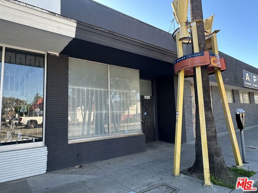 1200 sf retail storefront on Washington Blvd in the Culver City Arts District. Space includes 2 reserved parking spaces and a roll up door in the rear. $3.75/SF Modified Gross. No NNN or CAM charges.