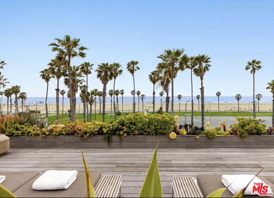Experience the epitome of coastal living at 120 Hart Ave. Enjoy captivating, direct ocean views from the comfort of your home while being ideally situated on Santa Monica's desirable walk streets, just moments away from the sandy beach, and all of Santa Monica's iconic offerings. This luxurious FULLY FURNISHED beachside retreat was taken down to the studs and rebuilt in 2022 with the highest quality, craftsmanship and design. The home boasts breathtaking ocean views spanning from Catalina to Malibu, while experiencing privacy at its finest. Discover an expansive state-of-the-art Henry built kitchen featuring a Lacanoche stove, bespoke cabinetry, and a large center island. Adjacent, find an outdoor deck conveniently fit with a pizza oven and Wolf barbecue. No detail was spared with two Subzero refrigerators/freezers, dual Cove dishwashers, a Miele espresso machine and a Uline wine fridge. The adjoining open-concept living and dining area is designed for entertaining or relaxation while soaking up the palm trees and ocean view. Floor-to-ceiling windows flood the space with natural light which compliments the warmth of the walnut Madera floors, creating an unrivaled seaside sanctuary. The lavish primary suite highlights exquisite custom cabinetry, walk-in closets and an adjacent spa-inspired bath. Retractable glass doors open to a lush, private outdoor oasis complete with a modern fireplace, outdoor shower and built-in cold plunge and hot tub. The home presents three additional en-suite bedrooms, five bathrooms, a cutting-edge home office and gym (optional fifth bedroom). Throughout the home, find Electric Lutron shades providing utmost privacy and convenience as well as an elevator granting access to every level. The vast 1,500-square-foot rooftop deck is where an entertainer's paradise awaits. Bask in the panoramic views of the Pacific coastline while soaking in the marvelous plunge pool or indulge in alfresco dining amidst the endless amenities such as a Wolf barbecue, refrigerator, custom tailored awnings, Tucci umbrellas, heaters, fire pit and an expansive lounge and dining area. A perfect location to end each day while admiring the stunning sunsets. A spacious four-car garage, dedicated laundry and mud room complete the home. Enjoy unparalleled access to the beach and Main Street's coveted dining and shops by making this coastal retreat your next home.