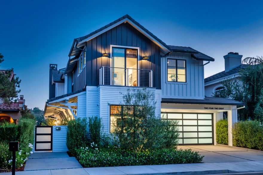 Absolutely spectacular brand new modern farmhouse! The ultimate lake front estate ideally located on the main channel behind the exclusive guard gates of Westlake Island. An incomparable show stopper designed and built with the finest finishes and details. An epic open concept floor plan boasting explosive unobstructed views from everywhere! Features include a gated courtyard entrance, exciting two story entry w/ floating stairs, wide open picture perfect center island kitchen/ family room & massive wall to wall electric Fleetwood pocket doors. The ground level bedroom is currently used as a fantastic bonus/ playroom. Upstairs, there are two masterfully designed en suite secondary BR's with lake views, laundry room,  & one of the most magnificent master suites you will see! The master is graced with a separate office, cathedral beamed ceilings, fireplace, breathtaking master bath and folding glass doors & balcony with jaw dropping lake & mountain views! The backyard has a dream oversized zero gravity swim spa with infinity edge. There is also an entertainers sized covered patio, outdoor kitchen, firepit and manageable steps to the double sided boat dock. All with the finest views on the lake! Other amenities include an ELEVATOR, smart home and MUCH more!