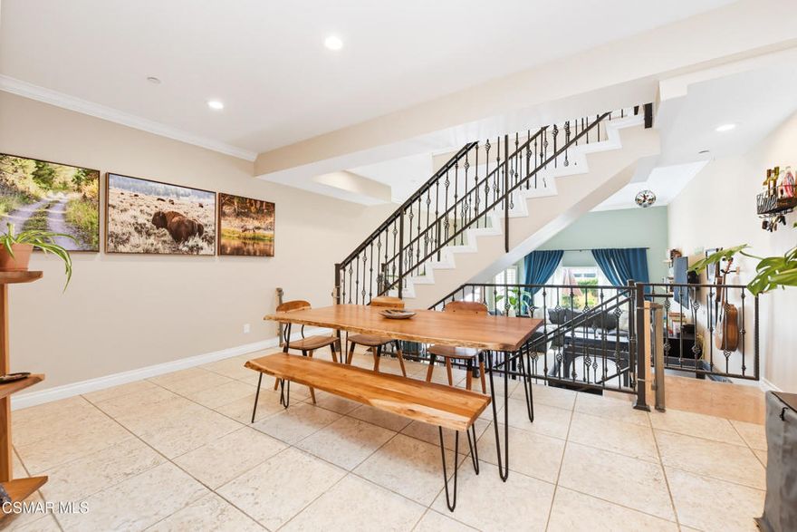 Welcome home to this gorgeous light and bright 3 bedroom, 2.5 bath townhome in the heart of Agoura Hills. Enjoy high ceilings and 1,740 SF of living space that showcases pride of ownership. Upgrades include built-in closet organization, pantry pull-outs, smart ceiling fans, and built out garage storage. The kitchen boasts granite counter tops and stainless steel upgraded dishwasher. Dual pane windows and plantation shutters throughout the home. Additional recent updates include a new air conditioner and furnace, garage door and motor, resurfaced back patio with new door, dog door, and primary bath light fan. Laundry room is easily accessed on the primary bedroom level. Move in ready, and packed with value this townhome is an incredible opportunity to live conveniently located to parks, dining, top schools, and 101 freeway access to the city -- offering comfort, convenience, and peace of mind.