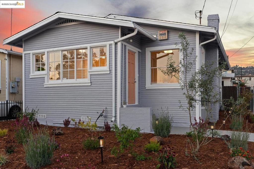 Enjoy comfort and convenience in the heart of Oakland’s vibrant Laurel District, just moments from shops, restaurants, and everyday amenities. Surrounded by newly planted trees, this cottage-style bungalow welcomes you with a flourishing garden of colorful flowers and grasses. The enclosed porch functions as a sun room, filling the space with natural light. Several recent updates include an updated electrical system, fresh interior paint, refinished hardwood floors, and a remodeled bathroom. The kitchen features a dining nook adorned with a charming built-in cabinet; a nod to the home's 1920s heritage. The cozy back patio is the perfect place to unwind after a long day, while the detached garage serves as a flexible bonus space with infinite possibilities. * With a neighborhood WalkScore® of 91, Oakland’s Laurel district provides easy access to an array of culinary delights, including Jo’s Modern Thai, Ghost Town Brewery, Degrees Plato, Fist of Flour, and Sequoia Diner. It is also conveniently situated near several beautiful parks, including Redwood Regional Park, Joaquin Miller Park, and Sibley Volcanic Regional Preserve.