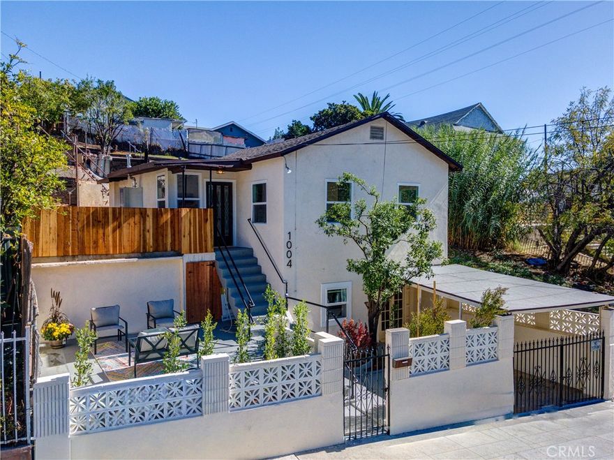 Welcome to this remodeled beauty in the highly desired City Terrace area of Los Angeles! 1004 Geraghty Avenue has been remodeled and ready to move in to! This beautiful 3 bedroom, 2 bathroom home has an open and airy floor plan along with a large inside laundry room and extra storage room or pantry. You'll love the new low maintenance vinyl plank flooring throughout the home, recessed lighting, fresh paint and not to mention the updated bathrooms and beautiful kitchen with white shaker cabinetry, butcher block counter tops and new stainless steel appliances! This home also features a great additional living space down stairs. This area has its own private entrance, a bathroom, kitchenette and 2 additional rooms, so the possibilities are endless!!! It also offers a covered carport for off street parking, 3 lovely patios and a huge, terraced yard with plenty of space to possibly add an ADU! Don't miss out on this LA gem!