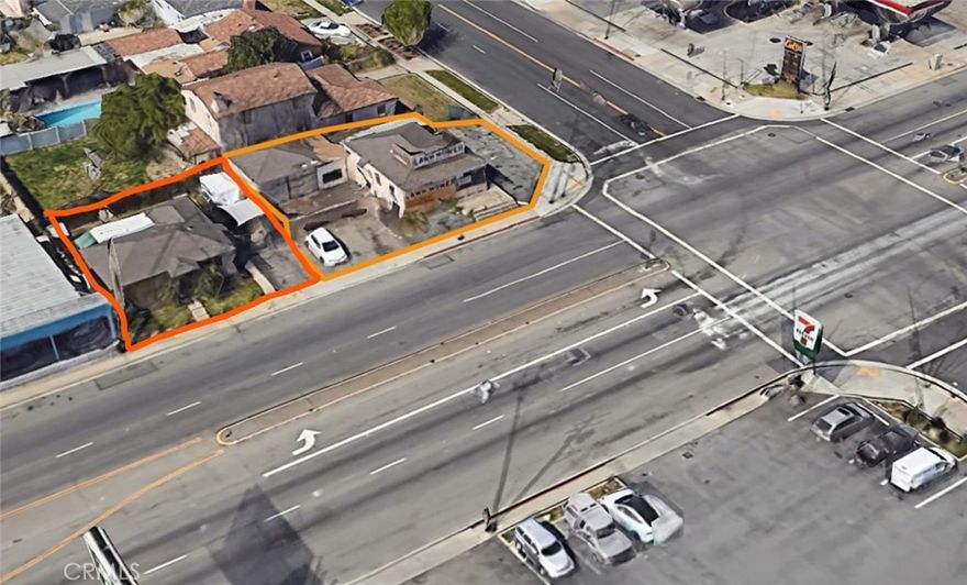 Tired of paying rent?  Dream of owning your own business property?  Check these two properties out!  The listed price is for both properties.  It is ideal for owner user operating your business.  Property consists of one commercial property at 8858 Flower St (APN 7107008044) & a single family home at 16811 Lakewood Blvd (APN: 7107008045).  The listing price is for both properties and both properties must be sold together.  The commercial property is a rare to find single tenant retail building at a high traffic signalized Intersection at Flower & Lakewood Blvd. It has great street visibility with rooftop signage.  It is one of the busiest intersections in Bellflower.  Very close to the 91 Freeway.  The shop/office space is approximately 760 sqft. It also has enclosed yards and extra large garage space as additional area for storage and work shop.  It is zoned Commercial (BFCG*) and has plenty of onsite parking to accommodate many different businesses.  The commercial property is currently for lease. It is ideal for a retail store/showroom or office. The remodeled single family home has 3 rooms (2 bedroom plus den plus covered patio) which is on a separate parcel.  The single-family home is currently tenant occupied.   An owner-user investor may qualify for up to 90% SBA financing or occupy the residential house (on a separate parcel) or lease out one or both properties. Due to its busy signalized location, easy access to 91 freeway, the possibility is endless for for either owner occupied or investment or future development.   Please call the listing agent for viewing.