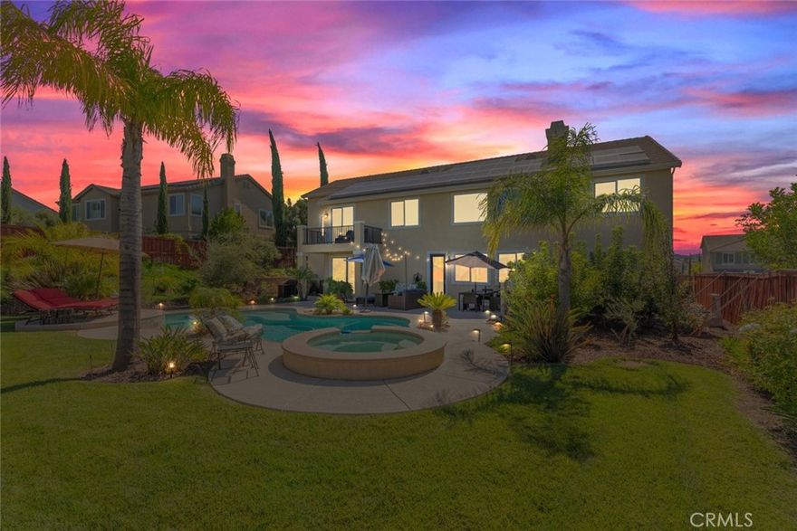 Picture yourself in this stunning two-story home that truly checks every box for comfort, style, and functionality. This home has over $200K in upgrades throughout and offers a spacious 4 car garage. From the moment you step inside, you’re greeted by elegant formal dining and living areas that seamlessly flow into an expansive family room. The heart of the home is the modern kitchen, showcasing brand-new light and bright quartz counters, top-of-the-line appliances, and an oversized pantry designed and custom wine bar to make both everyday living and entertaining effortless.



Sitting on a rare quarter-acre lot, the backyard is your personal retreat. Whether you’re hosting family gatherings, watching kids play, letting pets roam, or simply unwinding, you’ll love the sparkling pool and spa with plenty of space left over for entertaining.



The thoughtful floor plan includes a private downstairs bedroom with its own full ensuite bathroom—ideal for guests, in-laws, or multi-generational living. Abundant storage options, a spacious laundry room, and multiple closets ensure the home is as practical as it is beautiful.



Upstairs, the oversized primary suite offers its own balcony overlooking the pool, a true sanctuary with a completely remodeled spa-like bathroom featuring a state-of-the-art shower, freestanding tub, and sophisticated lighting. Additional bedrooms are generously sized with brand-new carpet, while a Jack-and-Jill suite and a large bonus room provide even more flexibility for family or work-from-home needs.



Located just minutes from Temecula’s award-winning Wine Country, this exclusive neighborhood is highly sought after for its charm, privacy, and convenience. This home is more than a place to live—it’s a lifestyle investment offering luxury, space, and lasting value.