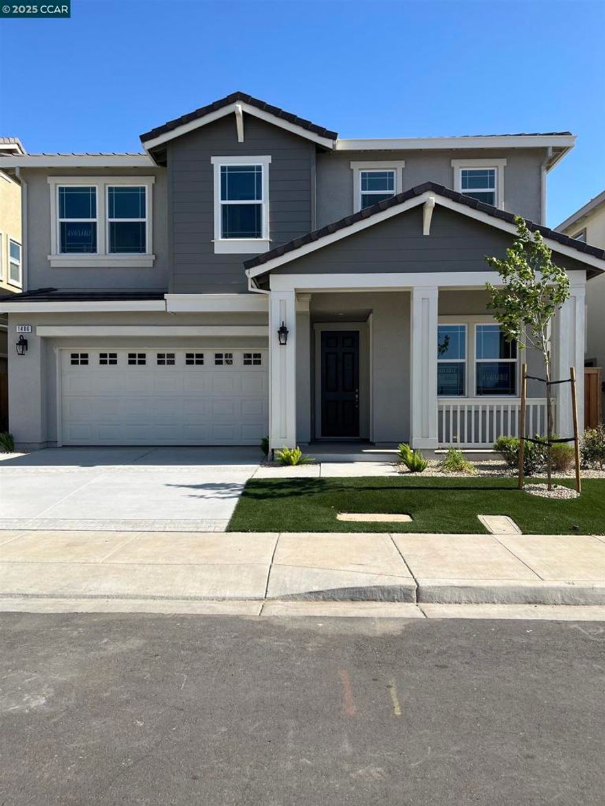 Welcome to your dream home! This brand-new, two-story residence offers 2,793 sq. ft. of thoughtfully designed space, including a Jr ADU with a private entrance, ideal for guests, multigenerational living, or extra income.  The first floor features a seamless flow between the kitchen and great room, creating a warm, welcoming space for entertaining and everyday living. The kitchen shines with solid stone countertops, a striking chevron backsplash, and stainless steel appliances (microwave, stove, oven, and dishwasher). Warm wood laminate flooring and upgraded white Shaker cabinets add modern elegance throughout.  Upstairs, you’ll find four bedrooms, a versatile loft space, and a luxurious primary suite with double sinks, a soaking tub, and a separate shower.  With its modern finishes, spacious layout, and new construction charm, this home is a blank canvas, ready for your personal touch. Don’t miss your chance to make it yours and create cherished memories for years to come!