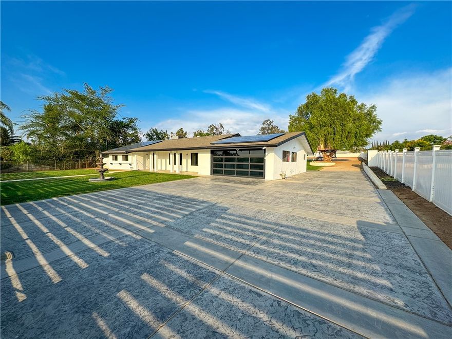 Welcome to this prestigious Horse property neighborhood, beautiful modern interior, you'll find a beautiful spacious living room, Chef's kitchen, breakfast nook, and a large family room with large modern windows throughout this amazing 4bd 3 bath home An electronically secured gate leads large landscaped front yard and stamped concrete driveway featuring a spacious driveway with a 2-car garage / Gim or Man cave. Backyard ready for horses and all your toys. The large windows show off beautiful views of the pool and huge backyard, and Horse stalls. The master bedroom includes a spacious closet and lighting fixtures. This home is settled on an acre lot with a backyard oasis featuring a built-in island BBQ, fire pit, and a saltwater pool and spa an Horse stalls and surrounded by many house trails. This home is close to excellent schools, supermarkets, and local wineries. All of this with no Mello-roos or HOA fees. Make this your new home today