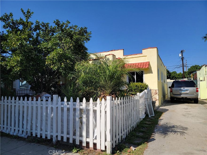 Home for Sale!!  Welcome to this charming house located in a desirable neighborhood of Los Angeles.  Excellent opportunity for a family. This charming property features 2 Bedrooms, 1 Bathroom, recently remodeled kitchen.  A front patio with fruit trees and a big back patio specially for your family gatherings or gardening.  Long driveway parking for up to 3 cars.  This house has a lot of potential.  Make your appointment now and don't miss this opportunity.