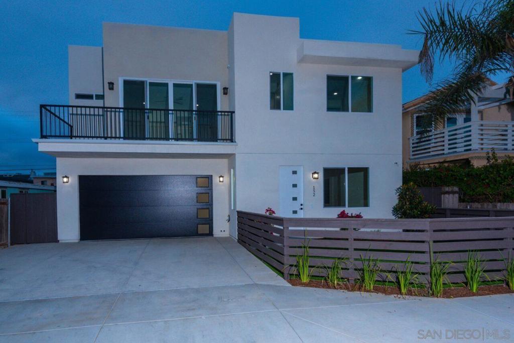 Stunning beach home only 1/2 a block to the beach/ pier and many great restaurants! Open floor plan with high ceilings brings tons of light into the home. Open concept kitchen/living room with white water ocean views! 1000 sq ft roof top deck to enjoy amazing sunset and ocean views*Solar panels keep electric bills low!! Two car attached garage and plenty of off street parking