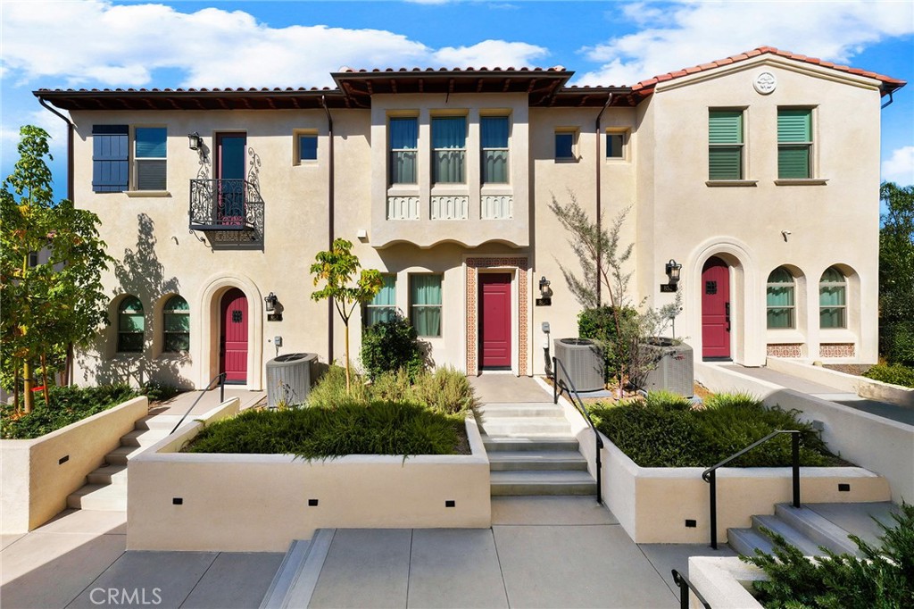 856 Francesca Dr, Walnut, CA 91789 is constructed in 2023 and situated within the sought-after “Las Colinas” community, this elegant Spanish Colonial-style townhome spans approximately 1,594 square feet across two levels and features a bright, open-concept layout complemented by soaring nine-foot-plus ceilings and a striking open staircase with wooden posts and handrails. The gourmet kitchen is outfitted with sleek shaker cabinetry, quartz countertops, and high-end LG appliances—including a gas range and dishwasher. This home offers three bedrooms (all located upstairs), 2.5 baths, and a spacious primary suite with a walk-in closet and luxurious ensuite featuring an oversized glass-enclosed shower with hand-laid ceramic tile surround. Additional highlights include timeless tile accents, sandstone stucco exterior, a direct-access two-car attached garage, central air, and in-unit laundry—plus the convenience of being just minutes from top schools, hiking trails for seamless regional access.