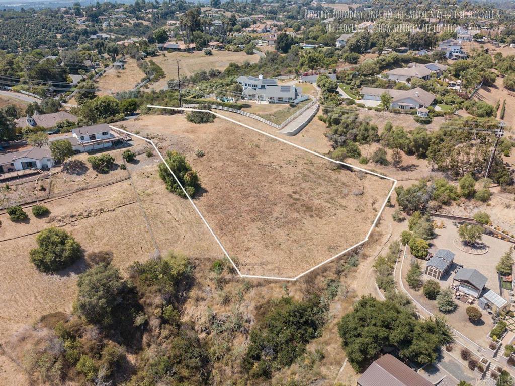 Nestled in the heart of a prime estate area of Fallbrook this breathtaking parcel of land offers a rare blend of natural beauty, serenity, and prestige. This 1.09 acre plot is gracefully elevated, providing sweeping panoramic views of rolling hills, and distant horizons. Open clearings invite the creation of a dream home, private retreat, or luxury getaway. Horses are no strangers to this beautiful area. Paved access road ( Linda Vista Terrace) brings you to the entrance. Power pole on property, water hook up (access) at the street. This neighborhood has thoughtfully maintained surroundings that ensure both convenience and class. Whether you envision a modern architectural masterpiece or a traditional home, this blank canvas is poised to transform vision into legacy. Zoned for residential development and surrounded by fine homes and estates, this is not just land—it is an invitation to craft something extraordinary.