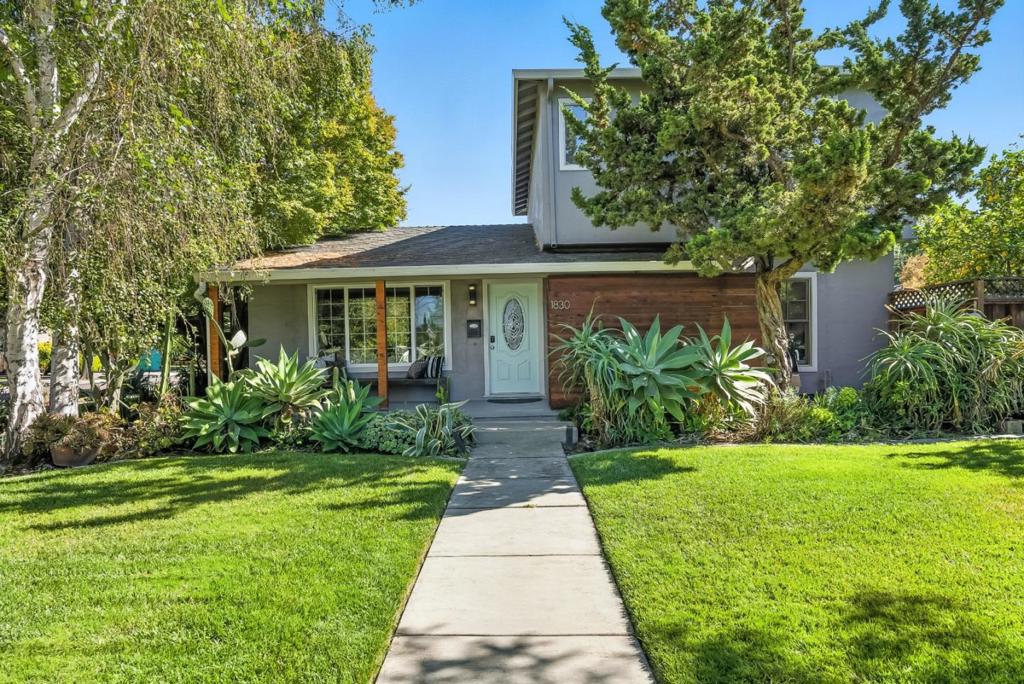Welcome to this gorgeous, fully remodeled home nestled in the highly desirable Rose Garden/Cory neighborhood, just minutes from Santa Clara. With over 2,600+ SQFT of beautifully designed living space on a rare 9,000+ SF corner lot, this turnkey property offers both space and style. Step into a stunning open-concept layout featuring a massive family room with vaulted ceilings, exposed beams, skylights, a cozy fireplace, and custom built-ins, seamlessly flowing into a dreamy resort-style backyard. Enjoy a sparkling pool, jetted hot tub, and a beachy vibe that feels like vacation every day. The kitchen is a chefs dream with a large center island, quartz countertops, sleek modern cabinetry, skylight, and premium appliances including a Samsung gas oven range with hood, Bosch dishwasher, Magic Chef wine cooler, and Samsung refrigerator. Additional highlights include recessed lighting, abundant natural light, solar energy, central AC plus mini-split system, hardwood floors, and a dedicated laundry room with a sink. Located moments from the historic Rose Garden Park, and just minutes to The Alameda, Santana Row, Valley Fair, downtown San Jose, Caltrain, major highways, and the airport. This is the perfect blend of comfort, convenience, and California living at its best.