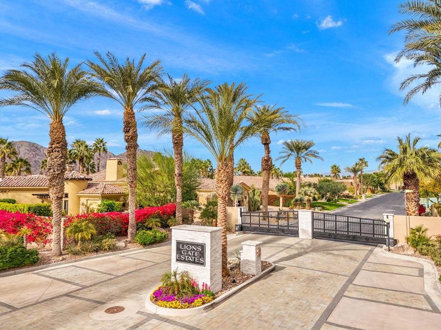 Welcome to 57645 South Valley Lane, a prime opportunity in the prestigious Lion's Gate community of La Quinta, CA. This expansive 53,138 square foot lot offers the perfect canvas to build your dream home with panoramic mountain views in a serene, gated environment.The seller provides Contemporary architectural plans, simplifying the process of creating your custom sanctuary or you can create your own! This spacious lot allows for ample outdoor living spaces, making it ideal for entertaining or relaxation. Enjoy the convenience of all utility hookups available in the street and benefit from a low HOA, ensuring luxury living without excessive costs.Seize this chance to craft a personalized haven in one of La Quinta's most sought-after communities.