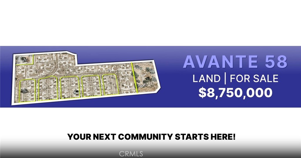 Introducing Avante, a premier collection of 58 final map approved lots in highly sought-after Cathedral City, CA. Nestled within the vibrant Verano masterplan community, Avante offers an exceptional opportunity for builders and investors to bring their vision to life with all improvement plans and building plans approved by the city. This project is shovel ready!!! Avante residents will enjoy access to world-class amenities within the Verano community, including a state-of-the-art clubhouse, fitness center, and a variety of recreational options like multiple pools, spas, and pickleball, basketball, and sports courts. For families, there are numerous playgrounds and parks, creating an ideal environment for kids to grow, play, and explore.
Perfectly located just 10 minutes from Palm Springs, multiple golf courses, resorts, casinos, entertainment; Avante provides the perfect balance of tranquility and convenience, making it the ideal place to build a new community. Don’t miss your chance to be part of this thriving community—where lifestyle, luxury, and convenience converge.
