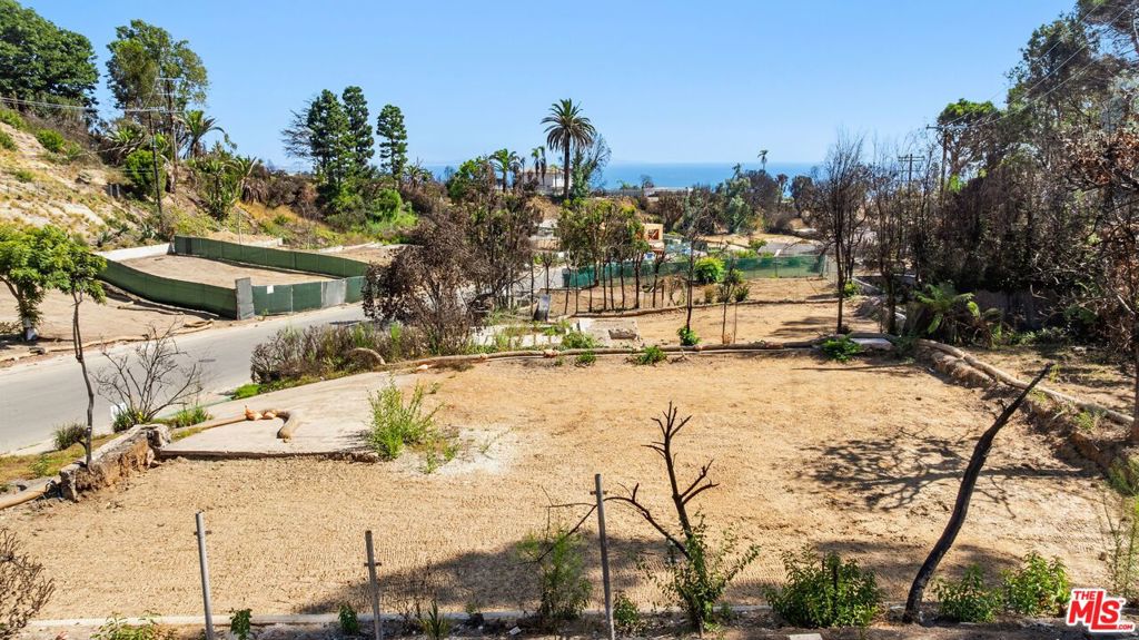 Outstanding Mid-block location, with sidewalks to Marquez School. Second story views possible all the way to the Pacific -- NO CCR to preclude a second story! Closest comp for an inferior lot selling just under $1.3MM; nearby lot with second story prohibition selling appx $1.4MM. Priced to sell!! Phase 1 and Phase 2 clean up from the Army Corps of Engineers has been completed. Bring your vision to life and take advantage of a prime lot, in a great location.