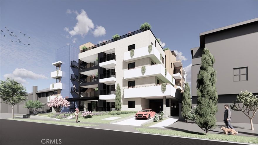 This property is a rare investor opportunity in Glendale, California, offering permit-ready plans to build a 33-unit residential development near Burbank Studios and close to major amenities like the I-5 freeway, The project is designed to appeal to tenants seeking proximity to Burbank’s media and entertainment hubs, combined with the convenience of city amenities. The surrounding neighborhood offers extensive shopping (Costco, IKEA, Macy’s, Walmart, Target), entertainment (AMC 16 Theaters), and dining, increasing the appeal for prospective tenants.
 
The finished product will be a four-story architectural building, providing ample parking and open-air meeting spaces on higher floors. The unit mix includes two bedrooms (1,013-1,073 SF) one-bedroom and a den (873-959 SF) and one bedroom (642 to 900 SF) layouts, with several units featuring private balconies.
The buyer will be required to pay all permit fees to begin construction, with plans already at the “Ready To Issue” (RTI) stage, ensuring a streamlined process for immediate building commencement.