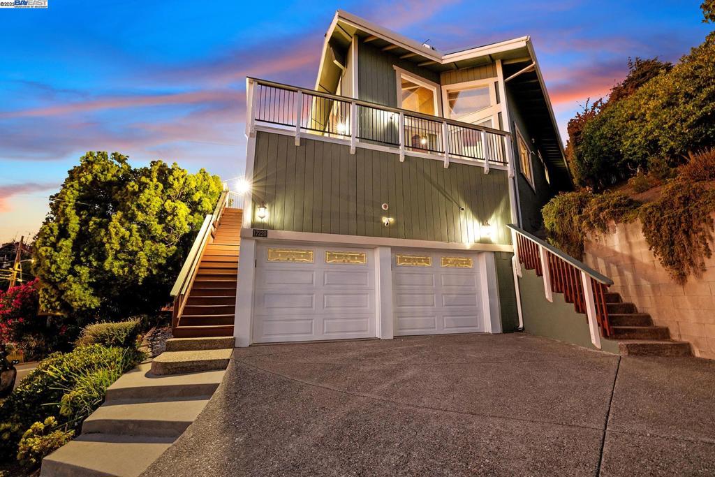 Spectacular Bay Views for under $1M. 3 Bedrooms, 2 baths, appx. 1,950 square feet, 2 car fully finished garage, loft area(could be used as family room). Living room with free standing stove, high ceilings, ceiling fan, & lots of natural light. Large kitchen features: Oak cabinets, tile counters, laminate flooring, recessed lighting, SS Refrigerator, Dishwasher, & Sink. Jennaire stove & oven. Open dining area off of kitchen. Newer central heat & air conditioning, newer water heater, new electrical panel, dual pane windows, composition shingle roof, leased alarm system, tile decking, freshly painted interior. Square footage on public records differs from appraisal square footage. Buyers to verify square footage. San Lorenzo school district.