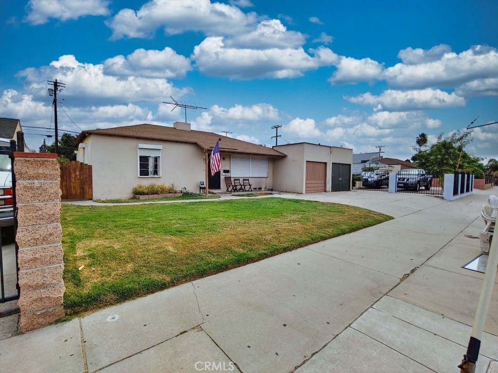 This property is well-priced and offers a great opportunity for families wanting to live together, or for investors looking to build ADUs to maximize their investment! The seller is engaging with agents and brokers to assist in the selling process. If you investigate the South Gate inventory for similar properties, you’ll see this is a great opportunity for your buyers. The property is classified as a Single-Family Residence, but it has 3 units in its present configuration. The main house was split into 2 units but can easily be reconverted back to a 3-bedroom home if desired. The main house, situated at the front, is a roomy one-bedroom, one-bath unit featuring a spacious remodeled kitchen. Attached to the house is a one-bedroom unit with a bath and kitchenette, plus a private entrance at the back. There is a permitted commercial unit attached to the one-car garage, which is being used as a residential studio apartment with a kitchenette and bath. The property has a gross building area of 1,657 square feet, with a net rentable area of 1,561 square feet. The subject site is 6,359 sq ft. The house has a recently remodeled kitchen, an updated bathroom, and newer carpets and flooring. The house is presently rented for $2,178 per month, which includes the single-car garage. The smaller 1 bedroom and 1 bath unit with a living room and kitchenette currently rents for $1,617 per month. There is a separate laundry room between the front house and the studio unit that has an additional rear entrance. The studio unit was repainted in December 2023 and features laminate hardwood flooring and a kitchenette that accommodates a full-sized fridge and stove. The studio rents for $1,687 per month. The total rent is $5,482 per month. The property includes a front porch, a covered back patio, rear concrete block perimeter walls, and a driveway for three cars. The plumbing, including pipes and the water heater, was replaced about 6 years ago. The electrical panel has been replaced. According to the Planning Department, the property is eligible for a Junior Accessory Dwelling Unit (JADA) and a detached ADU of up to 1,000 square feet. This will transform the garage and studio into a legal 1-bedroom, 1-bath Junior Accessory Dwelling Unit (JADU). An additional ADU up to 1,000 square feet can be constructed in the backyard. We have an email from the city that confirms that they will approve the JADU and ADU on the property.