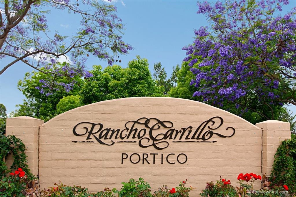 Rare opportunity in highly sought after gated community of Portico in Carlsbad. Plenty of room and privacy backing to green belt. This 3BR and 2.5 BA home features a spacious master bedroom with walk in closet. Two car garage with plenty of street parking in a gated community. The private backyard has a patio perfect for entertaining. Residents can enjoy Portico community spa and pool as well as all the amenities at Rancho Carrillo. Close to beach, shopping and more. Neighborhoods: Rancho Carrillo Complex Features: ,,, Sewer: Sewer Connected