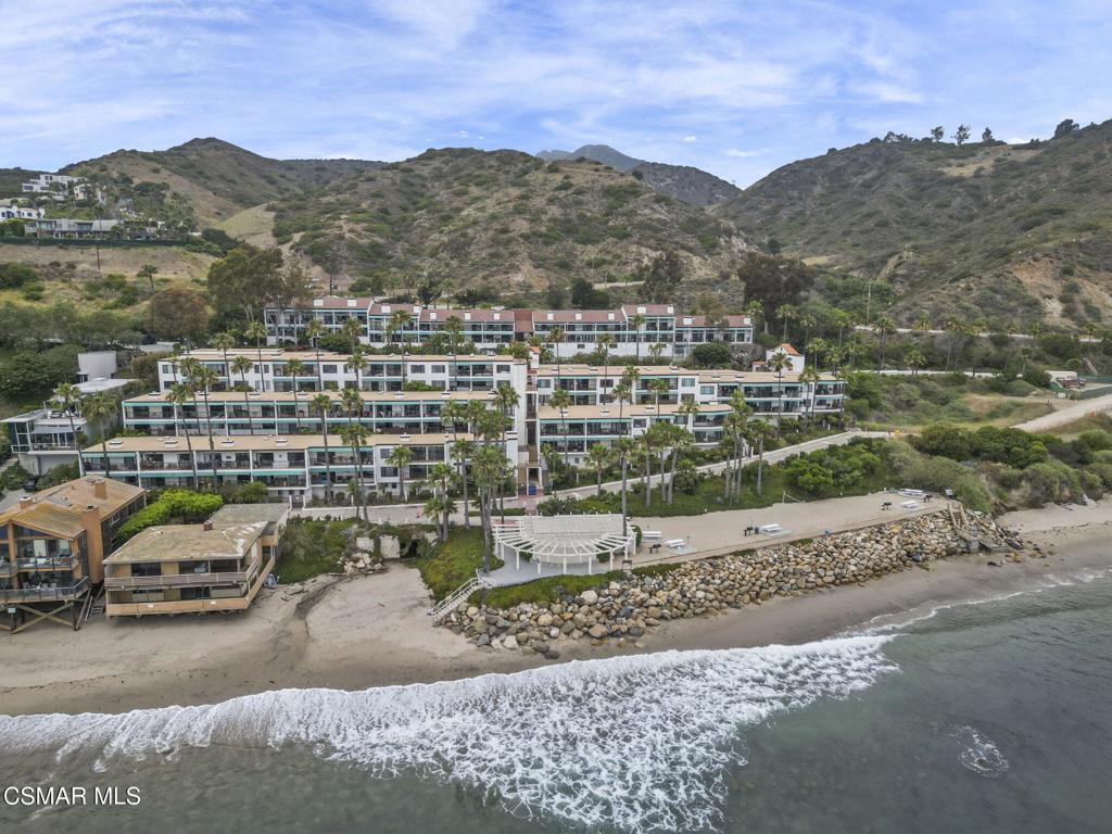 Experience the best of coastal living at Tivoli Cove in Malibu, where every room in this 1-bedroom, 1-bathroom condo showcases stunning ocean views. This thoughtfully designed 696 sq. ft. residence features a well-appointed kitchen with stainless steel appliances and a spacious living area that opens to a private balcony--perfect for enjoying the sound of the waves and sweeping views of the Pacific. The tranquil bedroom offers a large ocean-view window and generous closet space, providing a peaceful retreat after a day by the sea. An additional private storage room offers incredible flexibility--ideal for use as a home office, fitness space, or creative studio. Tivoli Cove is a gated, resort-style community with premier amenities including two tennis courts, a heated pool, spa, sauna, beach volleyball court, full gym, BBQ picnic area, and a private beach clubhouse.Whether you're searching for a serene primary residence, a weekend escape, or an investment opportunity near Pepperdine, this condo offers the rare combination of luxury, location, and lifestyle.