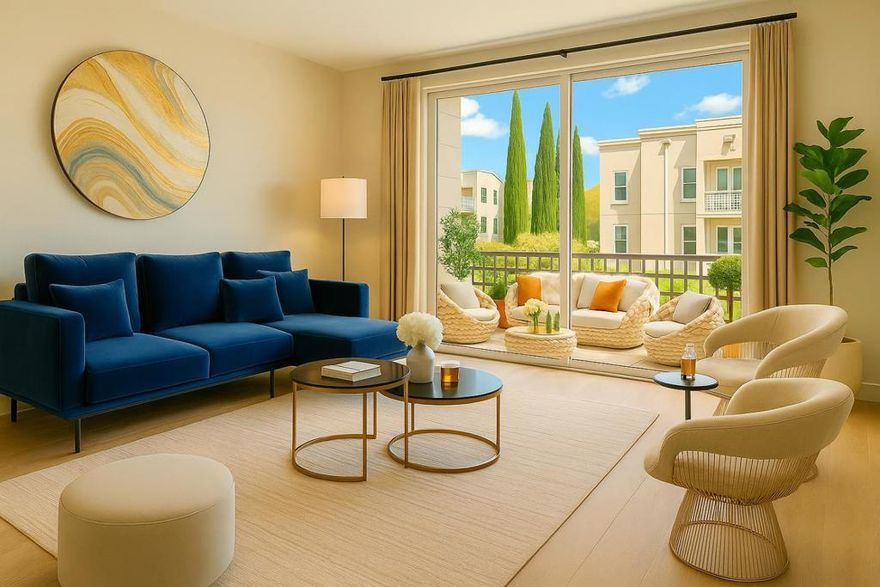 Modern Urban Oasis in Miraval,  Experience privacy, security, and luxury in this exquisite condo, nestled in the highly desirable Miraval community. This home offers a resort-style living experience, balancing tranquility with convenience. The breezy floorplan flows to a private covered patio with lush greenery views. Separate living and dining areas can be a home office. The open kitchen features stainless steel appliances and bar seating. Modern touches include granite countertops, upgraded flooring, and Nest climate control. The unit also includes SS appliances and a storage closet. Miraval offers an impressive array of amenities, including secure parking, elevators, a gym, clubhouse, swimming pool/spa, and green spaces perfect for pets. The unbeatable location is just a block from Live Oak Park and Rivermark Village. For commuters, the property is conveniently near tech shuttle stops, major freeways, Oracle, Cisco, Intel, Nvidia, Broadcom, Amazon, Samsung, and the Light Rail.  * It's priced to sell with  $50,000 and more lower priced compare with current 1 bedroom pending listings in the same complex * Act Fast to get special home! * Showing photos are digitally enhanced paintings for visualizing a dream home, not actual photos.*