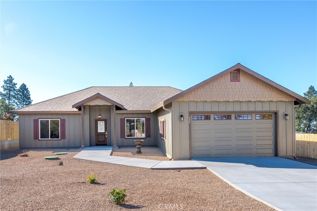 Brand New West-Side Paradise Home!
Welcome to your dream home in Paradise’s highly sought Valley View neighborhood! Built by longtime local licensed contractor Harding Enterprises, well-known for their craftsmanship & commitment to building exceptional local homes. This brand new 1,829 sq. ft. residence is thoughtfully designed and loaded with quality upgrades—including an owned solar system for energy efficiency and long-term savings—that set it apart.
Set on a spacious .39-acre lot and generously set back from the street, the home makes a lasting first impression with its attractive landscaping, oversized driveway, and excellent curb appeal. The placement not only enhances the home’s welcoming presence but also provides added privacy and tranquility.
Inside, the split-bedroom floorplan offers privacy and flow, enhanced by real wood flooring, ceiling fans, and stylish fixtures throughout. The gourmet kitchen is a centerpiece, featuring Café by GE appliances including a refrigerator with hot & cold-water dispenser, 2-drawer dishwasher, double oven, and a walk-in pantry for ample storage. A custom media cabinet with fiber service ensures today’s tech needs are met.
The luxurious primary suite is a private retreat, showcasing a spa-like en-suite bathroom with an oversized walk-in shower, dual sink vanity, and a generous walk-in closet—perfect for comfort and convenience.
Notable features include:
• Owned solar system for energy savings and sustainability
• Mitsubishi inverter-driven heat pump for efficient heating & cooling
• Extra insulation for comfort and energy savings
• Upgraded front door with Kwikset smart lock
• Attached 2-car garage with epoxy-finished floor
• Oversized concrete driveway
• Room for RV parking
• Wide concrete walkways and concrete rear patio
• Attractively landscaped yard, ready to enjoy
With its unbeatable location, high-quality finishes, and the trusted craftsmanship of Harding Enterprises, this new construction home offers the best of Paradise living—style, comfort, and peace of mind. Don’t miss the chance to own this stunning new home in one of Paradise’s most desirable neighborhoods—schedule your private tour today!